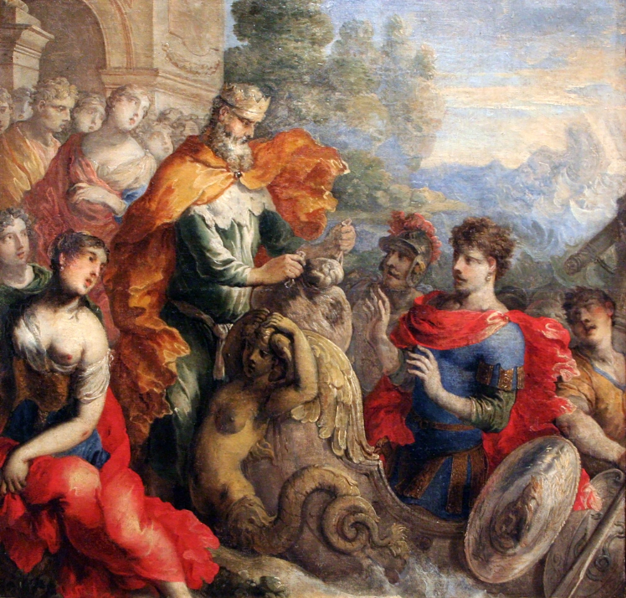 Aiolos ger vindarna till Odysseus