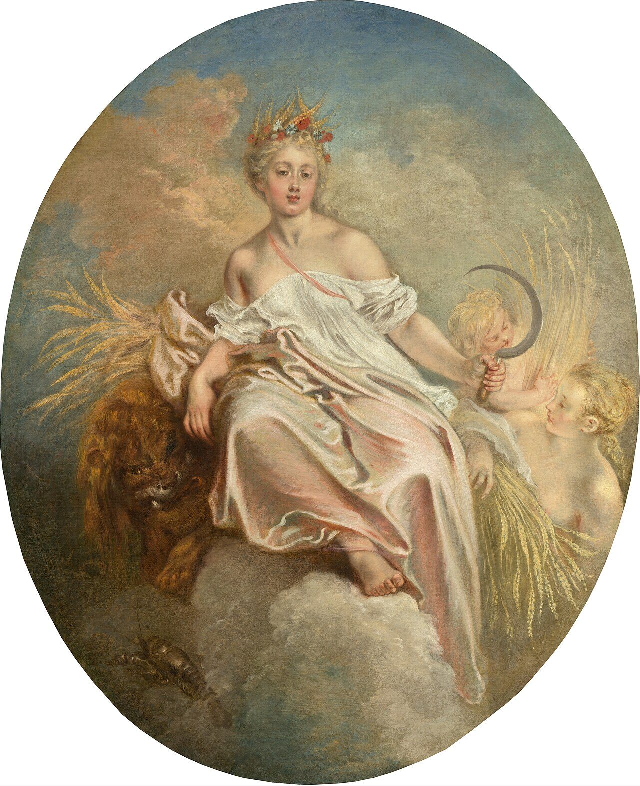 Demeter som Ceres i Jean-Antoine Watteaus målning Ceres