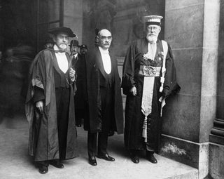 James George Frazer, Rudyard Kipling och Paul Appell vid Sorbonne 1921