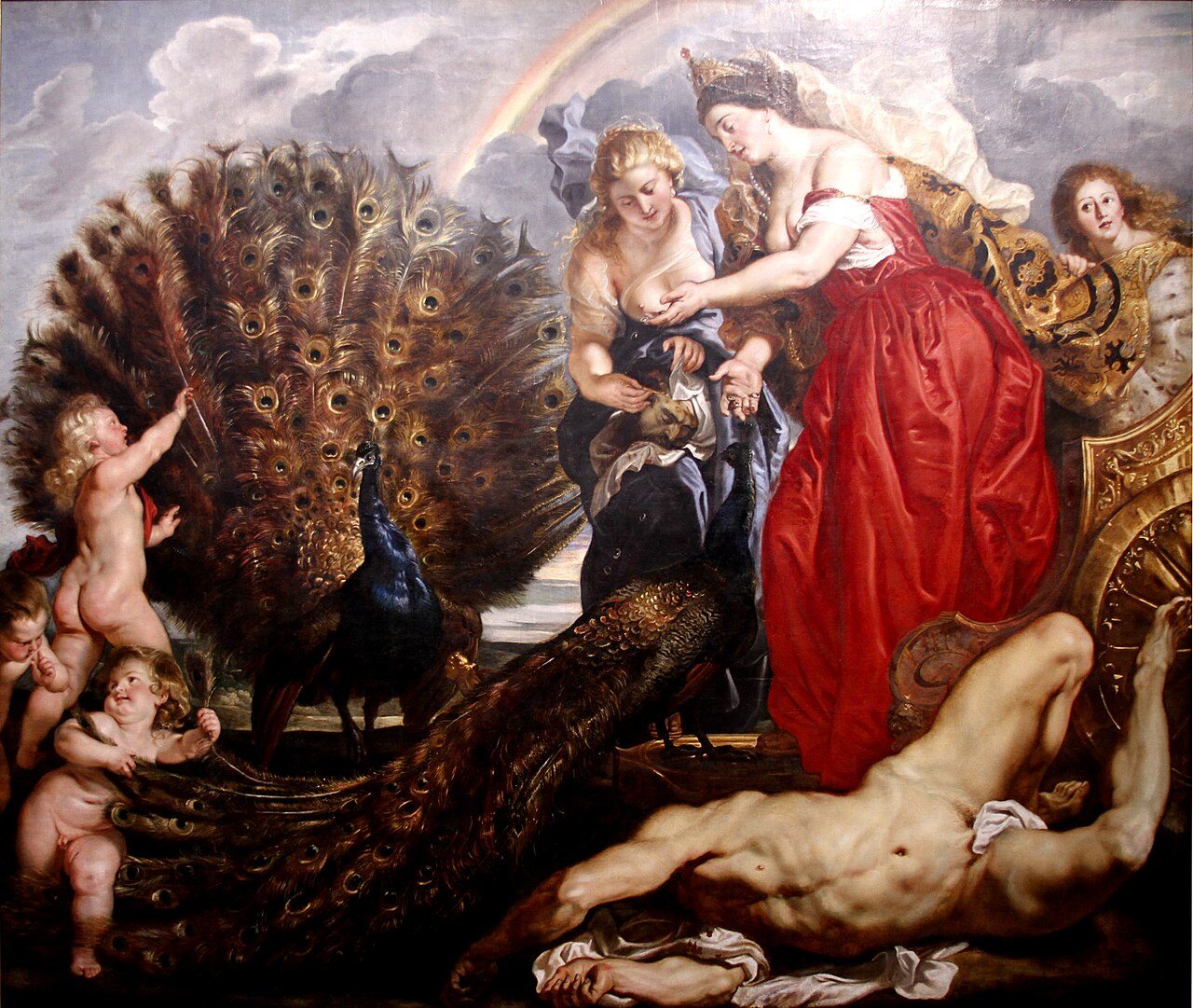 Hera som Juno i Peter Paul Rubens målning Juno och Argus