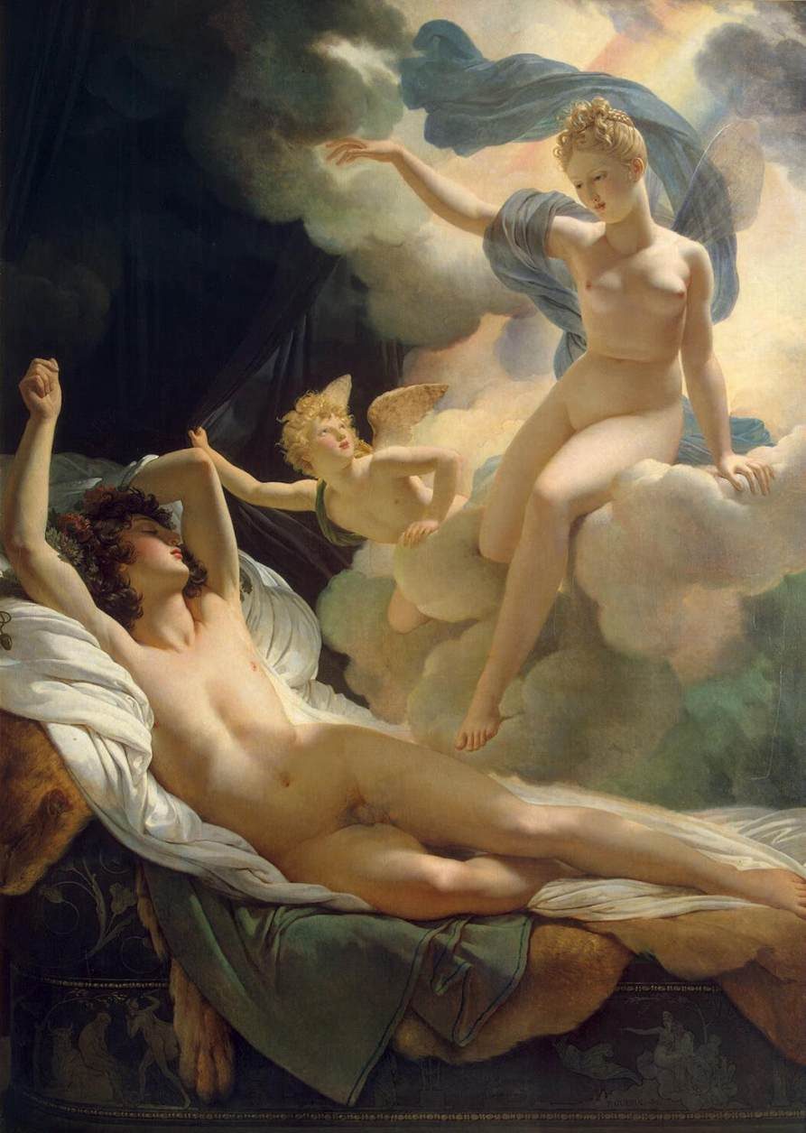 Iris besöker Morfeus i Pierre-Narcisse Guérins målning Morpheus and Iris