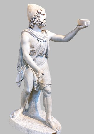 Odysseus som romersk statyett i Vatikanmuseerna