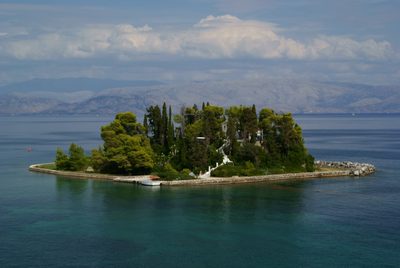 pontikonisi islet landscape hero